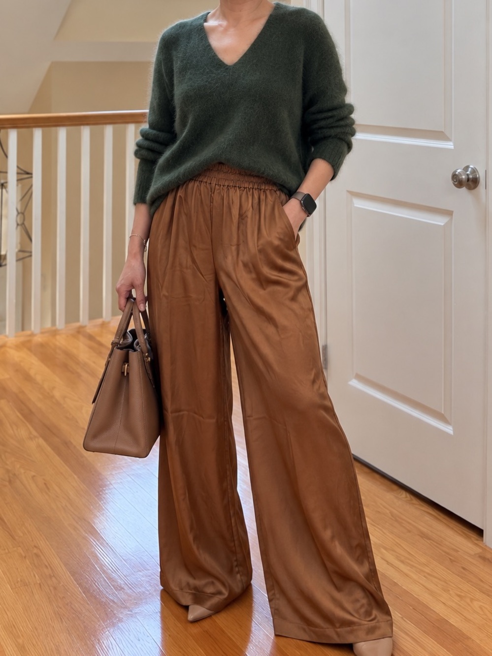 NAKEDCASHMERE 100% Silk Wide-Leg Pants – XS – NWT